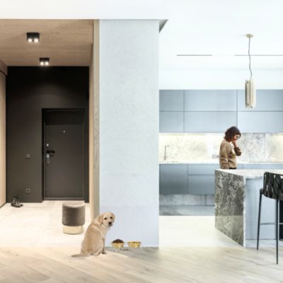 Small Double Bowl Pet Feeder, 1 Pint Bowls