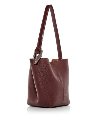 JW Anderson Corner Chain Small Leather Bucket Bag