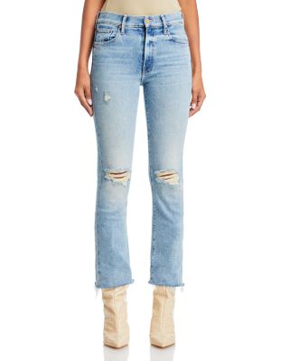 The Insider Flood Fray Jeans in Peak A Boo