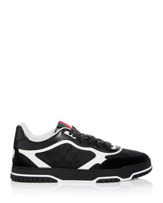 Men&#39;s Re-Web Low Top Canvas and Leather Sneakers