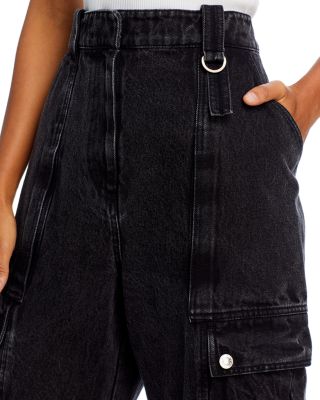 Utility Jeans in Washed Black