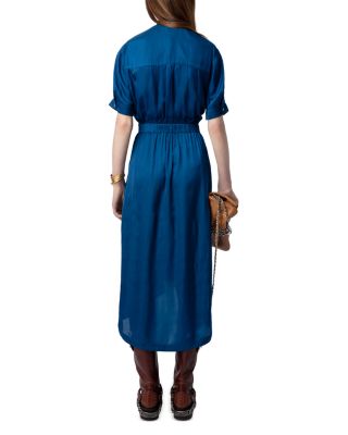 Rima Satin Midi Dress