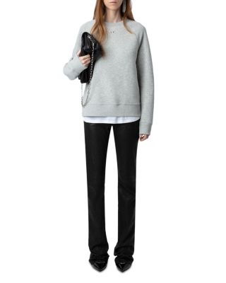 Zadig & Voltaire Upper Pmo Rhinestone Wings Sweatshirt