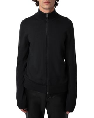 Zadig & Voltaire - Charly Merino Wool Zip Front Cardigan