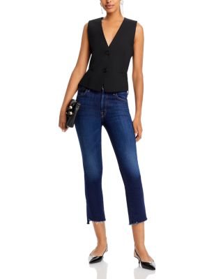 The Insider High Rise Crop Step Fray Bootcut Jeans in Off Limits