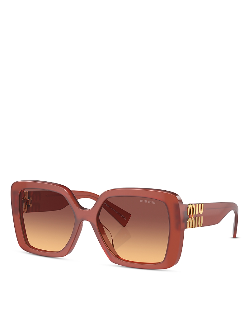 Miu Miu Woman Sunglass Mu 10ys In Red/red Gradient