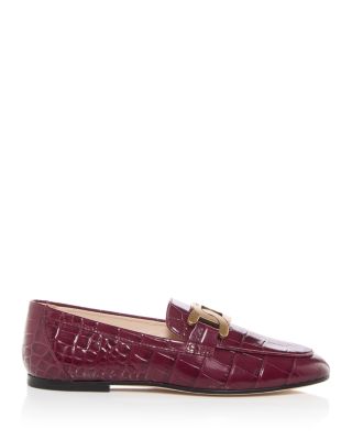 Women&#39;s Kate Croc Embossed Loafers