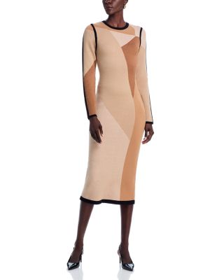 TOCCIN - Nora Long Sleeve Colorblock Dress