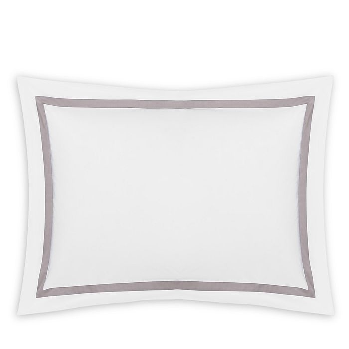 Matouk Lowell 600 Thread Count Set Of 2 Pillowcases In Platinum