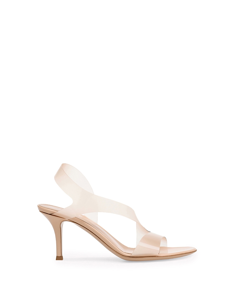 Gianvito Rossi Metropolis 70 Plexi Sandals In Neutrals