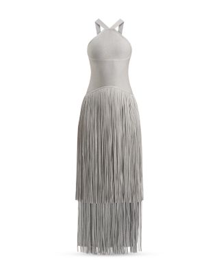 slim fit dress slacks ICON METALLIC BANDAGE BUSTIER MINI DRESS – HERVÉ LÉGER main image 0