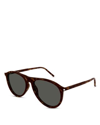 SAINT LAURENT - Thin Pilot Sunglasses, 56mm