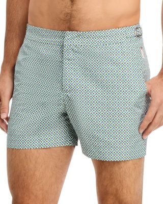 Orlebar Brown - Setter Scara Geo Bug Print Regular Fit 4.5" Swim Trunks