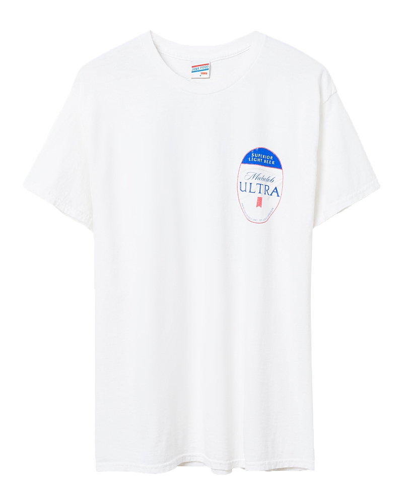 Junk Food Clothing Michelob Ultra Flea Market Tee In White