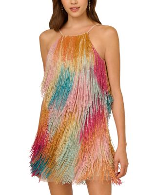 Liv Foster - Amelia Beaded Fringe Mini Dress