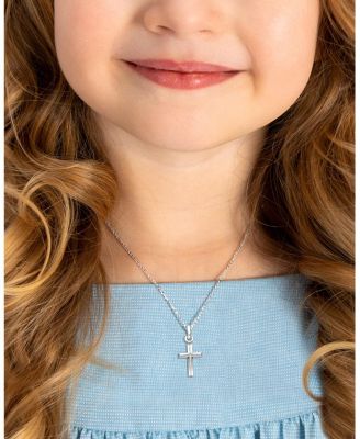  Children's Sterling Silver Holy Cross 12-14" Necklace
