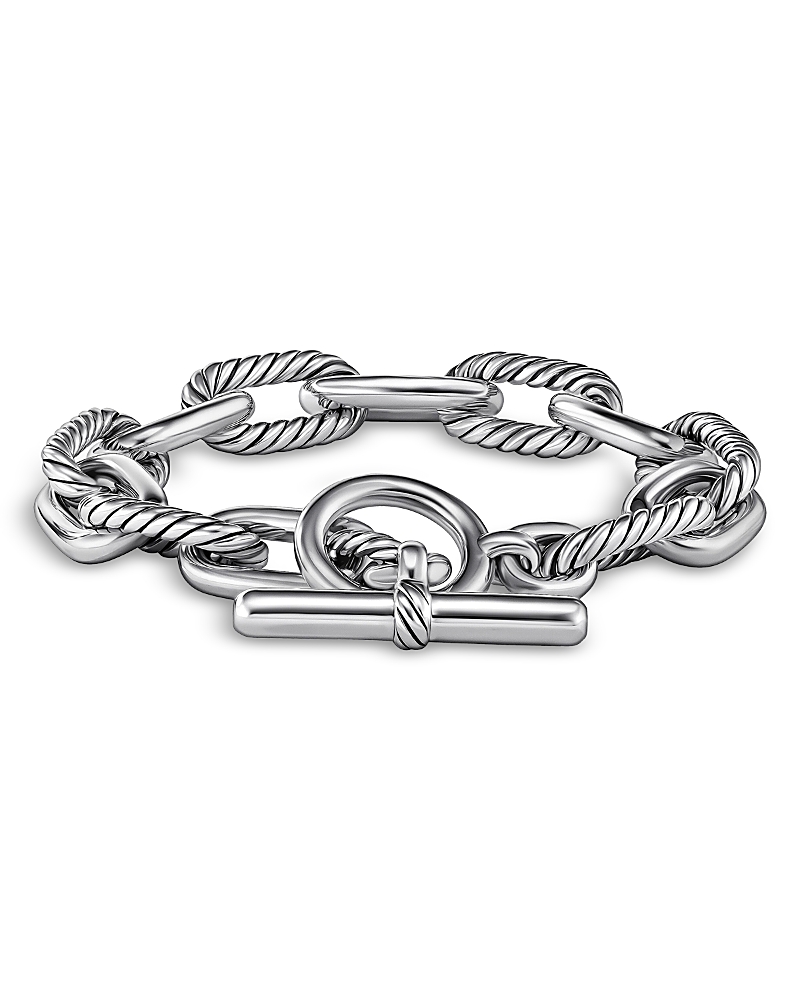 David Yurman Sterling Silver Dy Madison Toggle Chain Bracelet