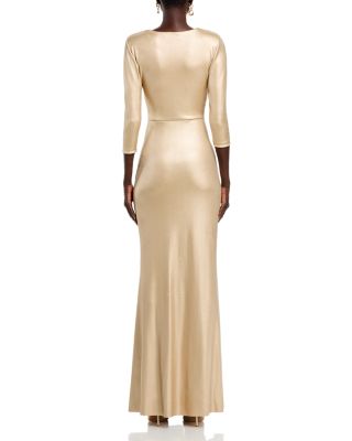 Arata Twist Front Long Gown
