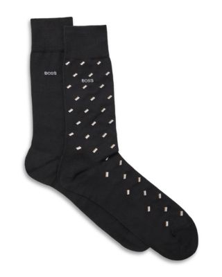 Boss Men's Mini Pattern Socks, Pack of 2