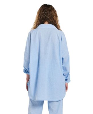 Women&#39;s Yew Striped Ethical-Cotton Pajama Shirt