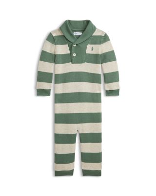 Ralph Lauren - Boys' French-Rib Cotton Shawl-Collar Coverall - Baby