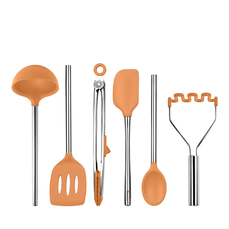 Tovolo Silicone Utensil 6 Piece Set In Apricot