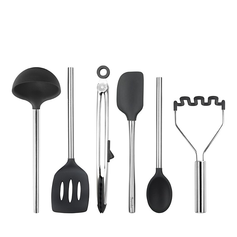 Tovolo Silicone Utensil 6 Piece Set In Black