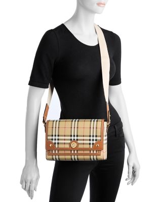 Burberry Note Check Shoulder Bag | Bloomingdale's