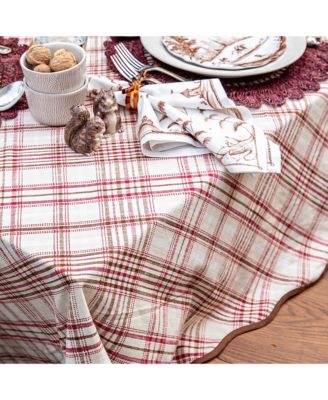Harvest Tartan 52" Square Tablecloth