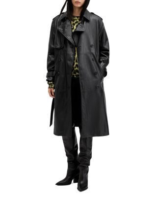 ALLSAINTS - Hendry Leather Trench Coat