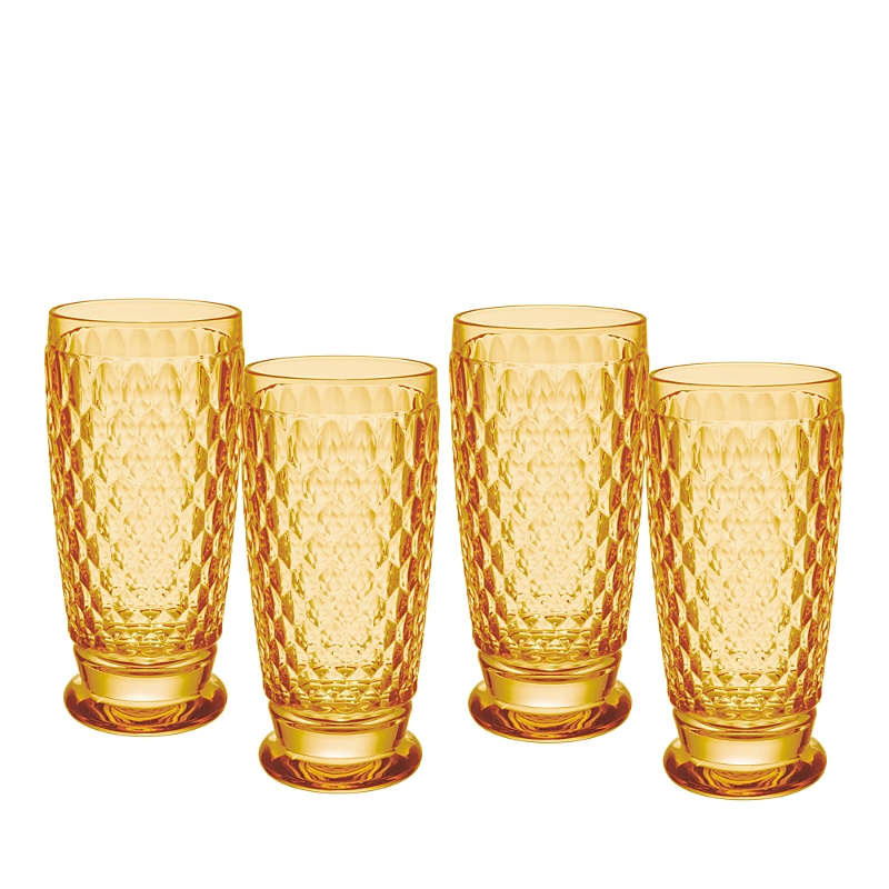 Villeroy & Boch Boston Highball Glasses, 13.5oz. Set Of 4 In Orange