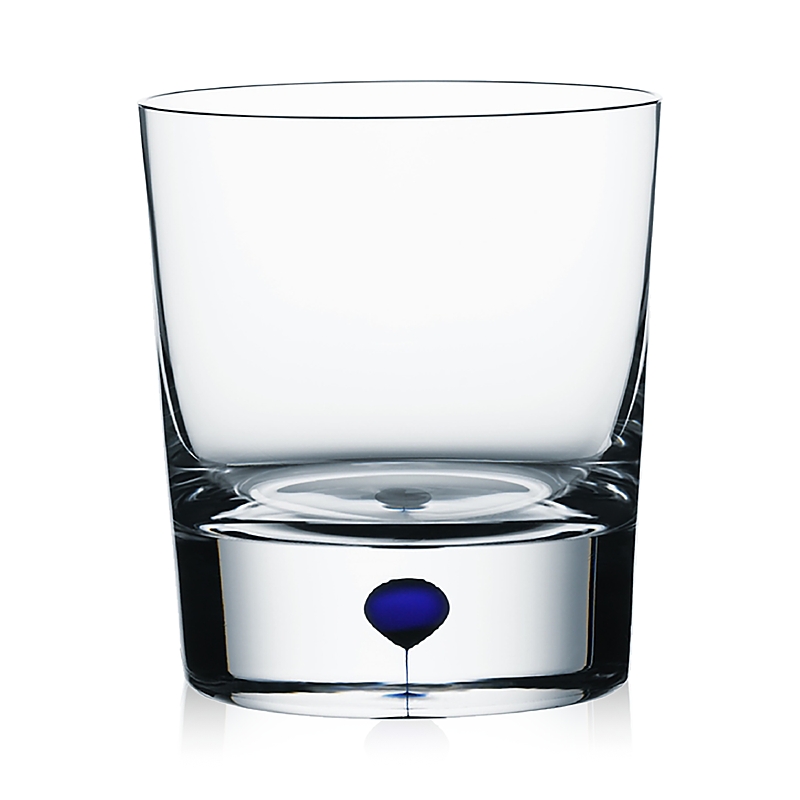 Orrefors Intermezzo Blue Double Old Fashioned Glass, 11 Oz. In Clear