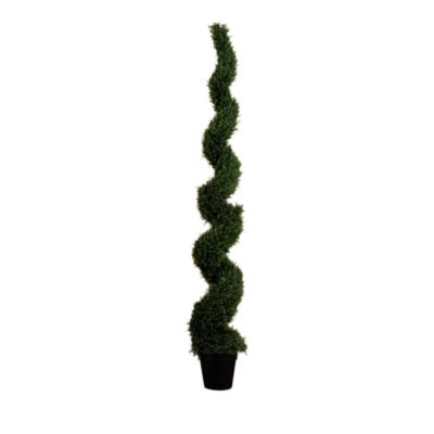 8' UV Resistant Artificial Rosemary Spiral Topiary Tree (Indoor/Outdoor)