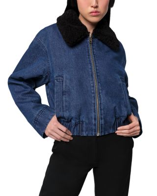 Apparis - Carine Denim Bomber Jacket