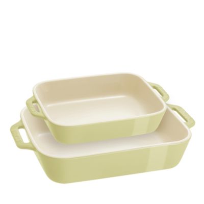 Staub - 2 Pc Ceramic Rectangular Baker Set