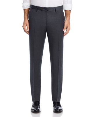 Melange Stretch Flannel Slim Fit Trousers