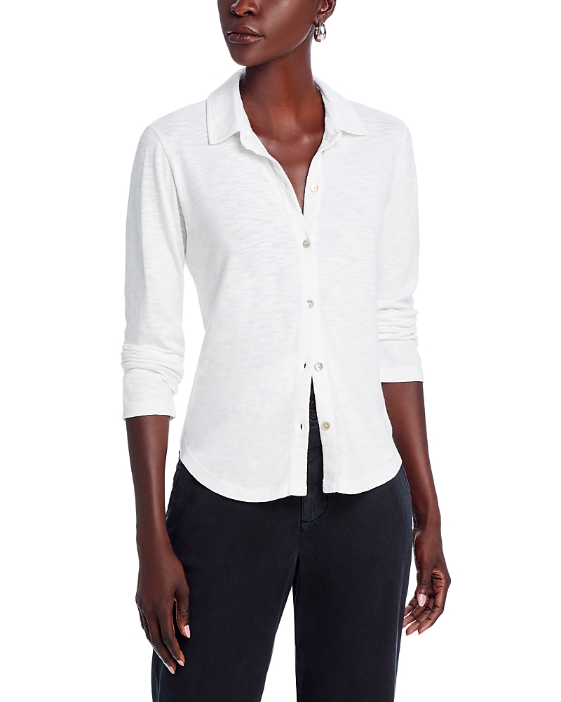 BELLA DAHL BUTTON FRONT KNIT TOP