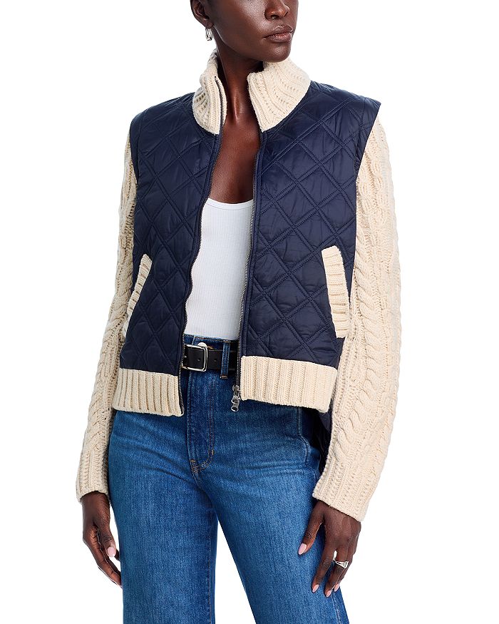 Veronica Beard Patra Mixed Media Jacket Bloomingdale's