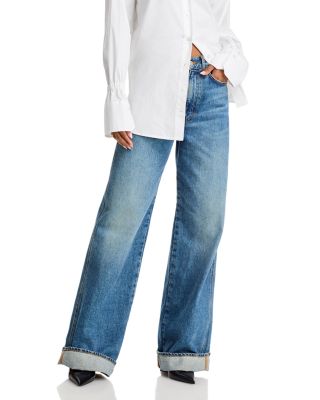 Veronica Beard - Taylor High Rise Wide Leg Jeans in Rebel Stone