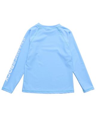  Unisex Water Blue Long Sleeve Rash Top