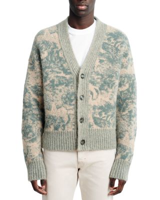 AMI - Ami De Coeur V Neck Mohair Cardigan Sweater