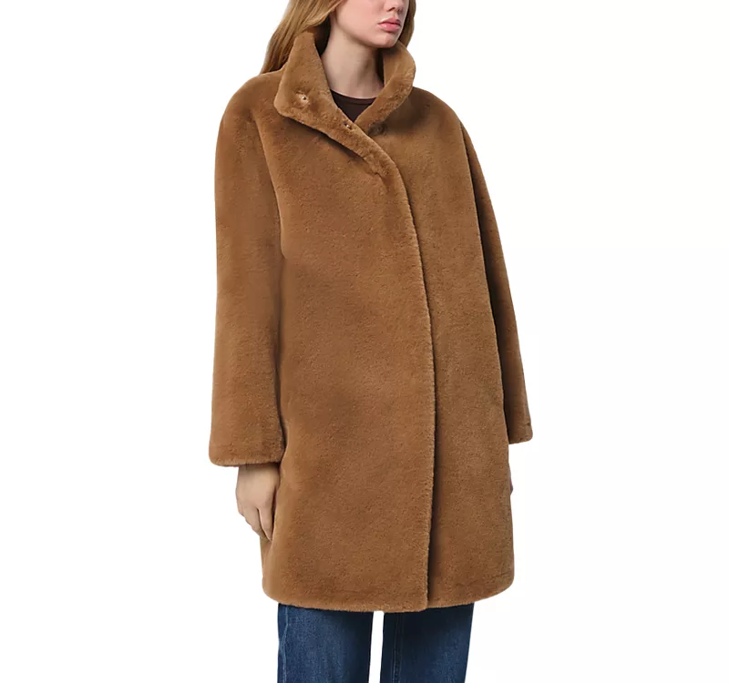 Apparis Blair Faux Fur Mid Length Coat