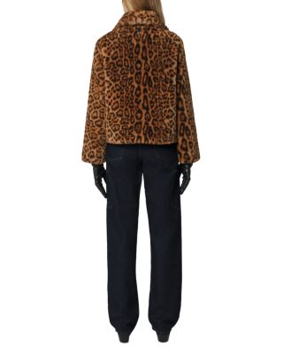 Elis Faux Fur Leopard Print Jacket