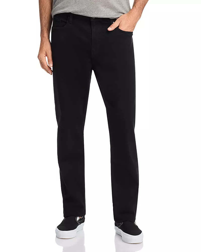 Paige Lennox 32 Slim Fit Jeans in Black Shadow
