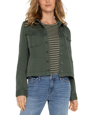 Liverpool Los Angeles - Peplum Hem Trucker Jacket