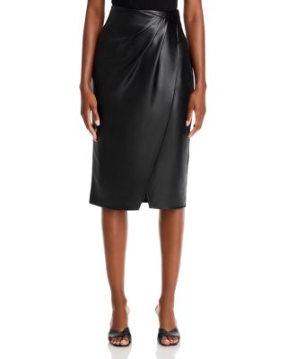 The Melania Faux Leather Skirt