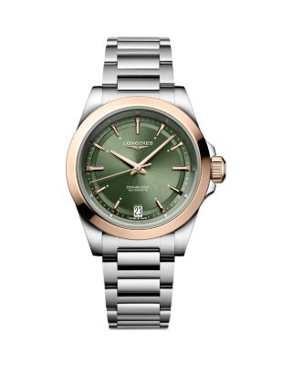 Longines Conquest Sunray Green Watch, 34mm
