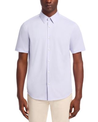 Irving Short-Sleeve Shirt in Structure Knit