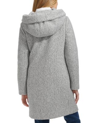 Hooded Boucl&eacute; Coat