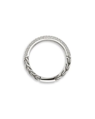 Sterling Silver JH Essentials Pav&eacute; Diamond Band Ring, 0.60 tcw